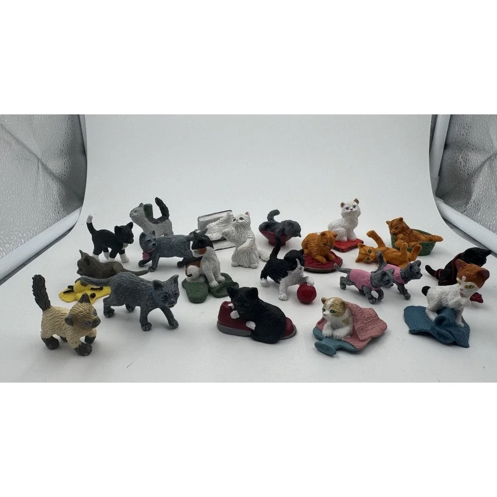 Kitty In My Pocket Plastic Toy Kitten Cat Figure Lot Vintage 1994 MEG Lot Of 20